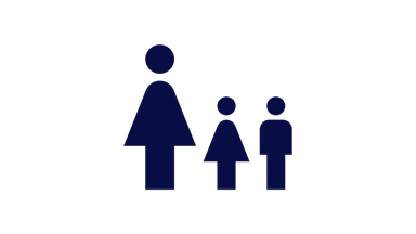 Woman and children